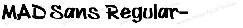 MAD Sans Regular字体转换